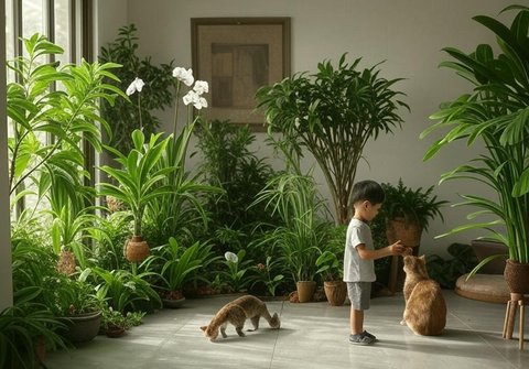 Taman Minimalis Ramah Anak dan Hewan